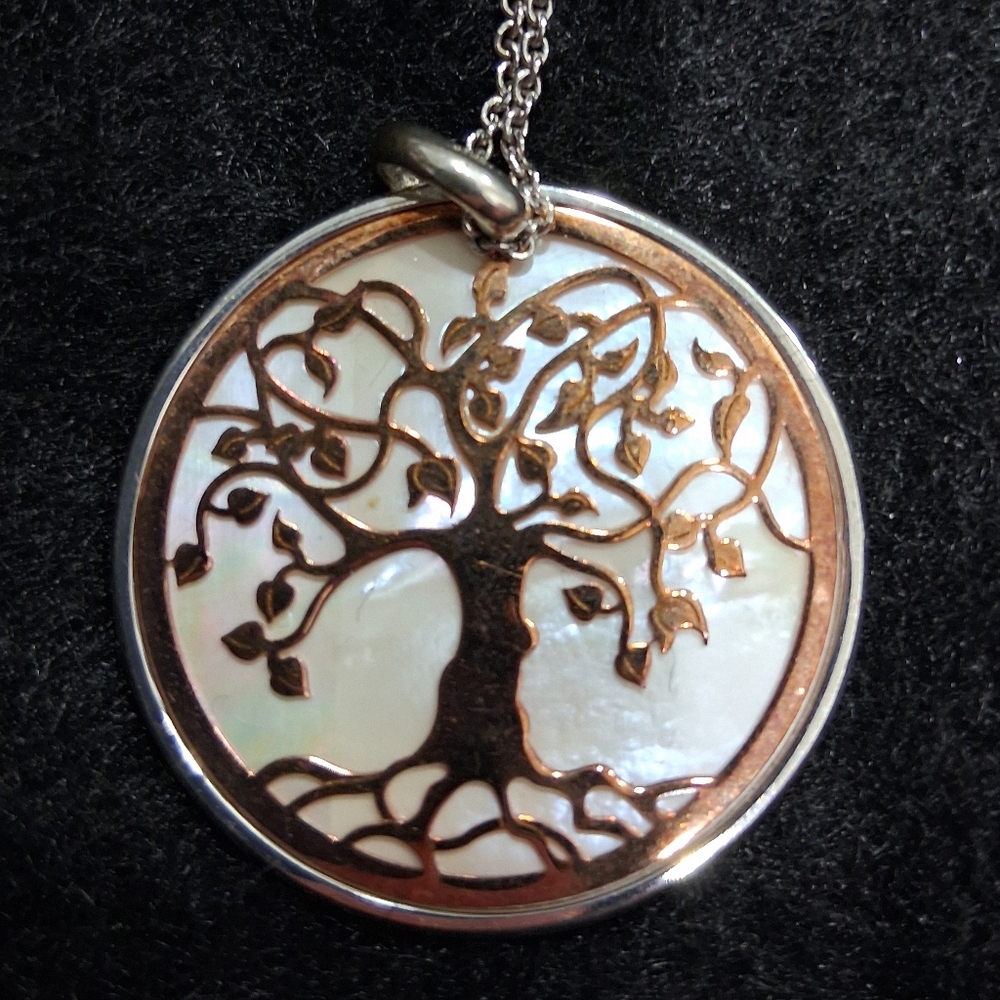 NWT Tree Of Life Sterling Silver Pendant Necklace